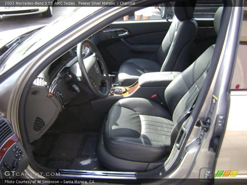 Pewter Silver Metallic / Charcoal 2003 Mercedes-Benz S 55 AMG Sedan