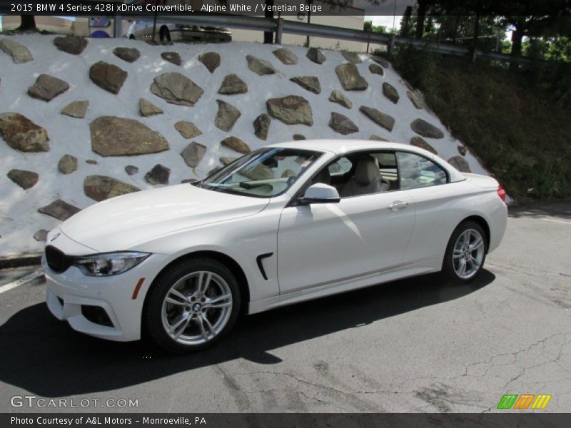 Front 3/4 View of 2015 4 Series 428i xDrive Convertible