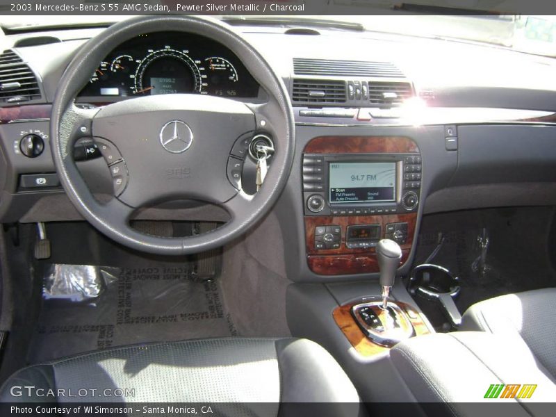 Pewter Silver Metallic / Charcoal 2003 Mercedes-Benz S 55 AMG Sedan