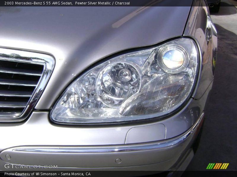 Pewter Silver Metallic / Charcoal 2003 Mercedes-Benz S 55 AMG Sedan