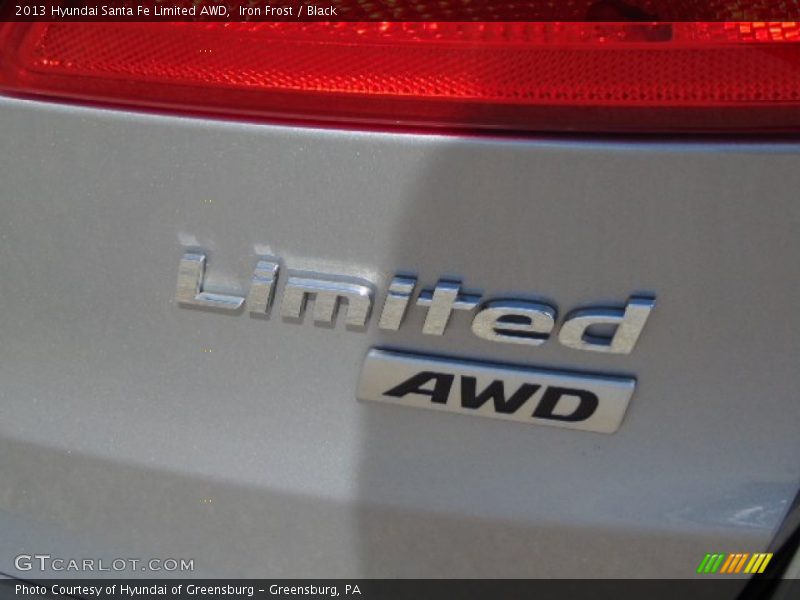 Iron Frost / Black 2013 Hyundai Santa Fe Limited AWD