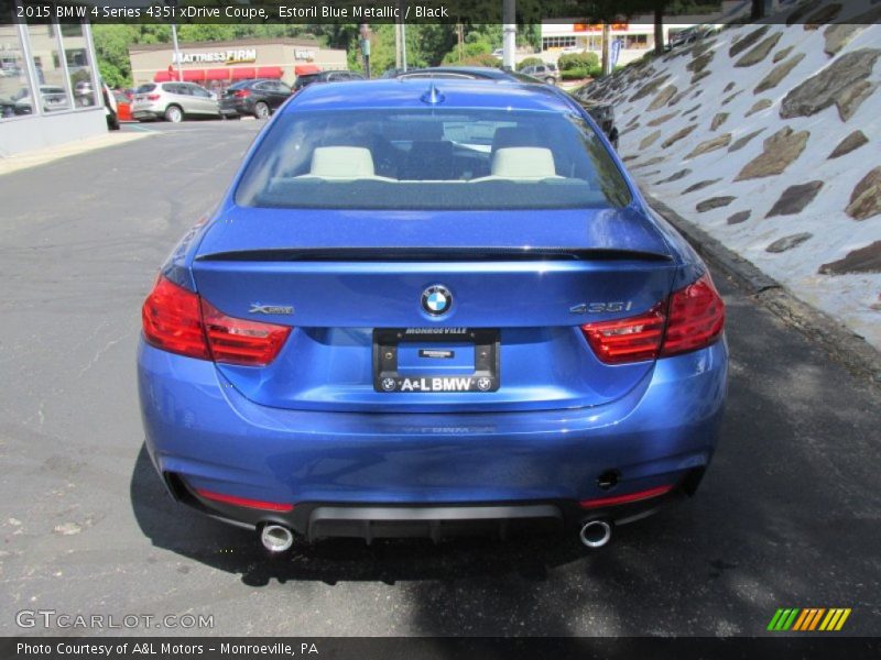 Estoril Blue Metallic / Black 2015 BMW 4 Series 435i xDrive Coupe