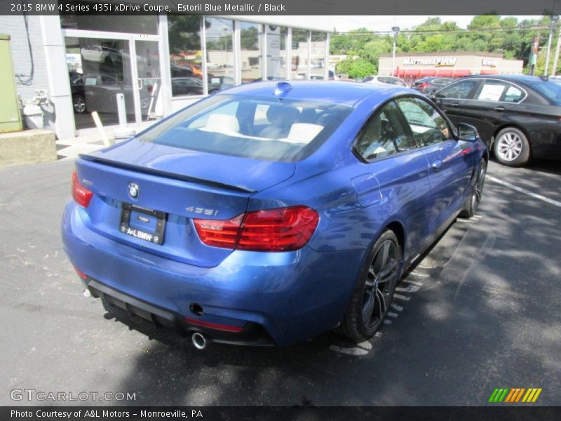 Estoril Blue Metallic / Black 2015 BMW 4 Series 435i xDrive Coupe