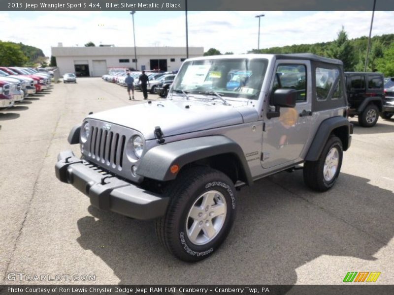 Billet Silver Metallic / Black 2015 Jeep Wrangler Sport S 4x4