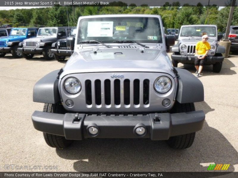 Billet Silver Metallic / Black 2015 Jeep Wrangler Sport S 4x4