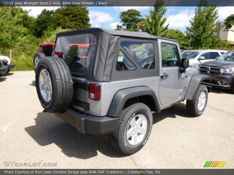 Billet Silver Metallic / Black 2015 Jeep Wrangler Sport S 4x4