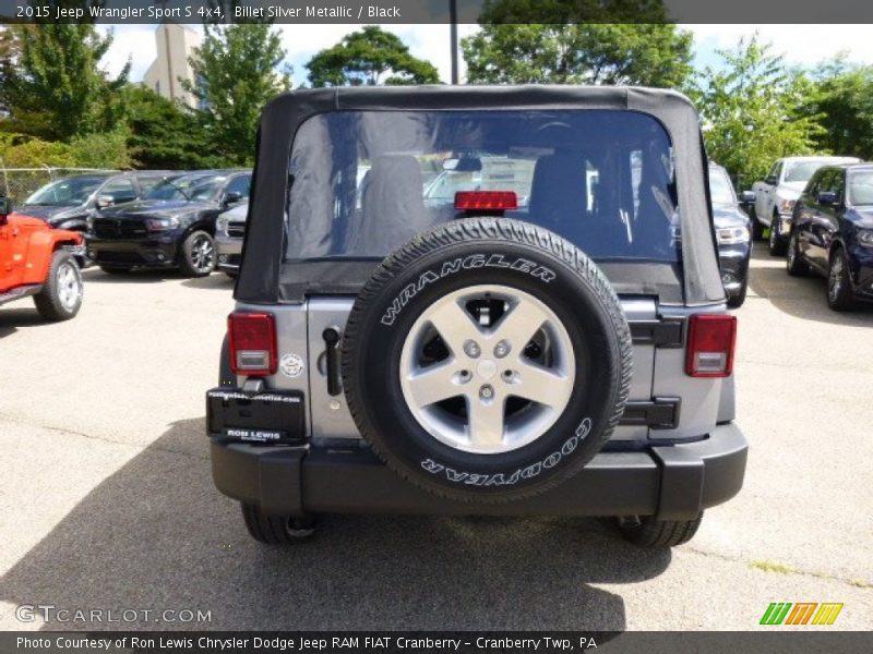 Billet Silver Metallic / Black 2015 Jeep Wrangler Sport S 4x4