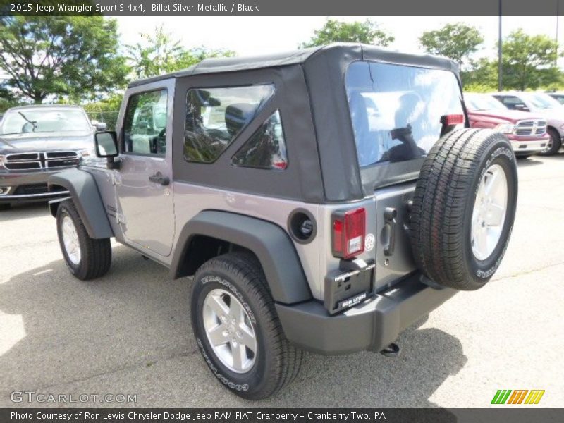 Billet Silver Metallic / Black 2015 Jeep Wrangler Sport S 4x4