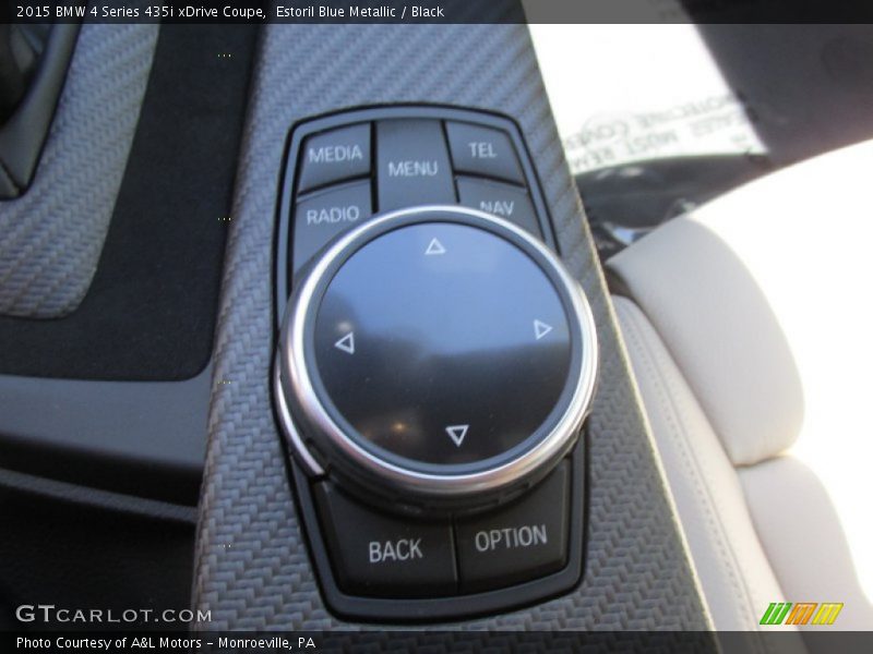 Estoril Blue Metallic / Black 2015 BMW 4 Series 435i xDrive Coupe