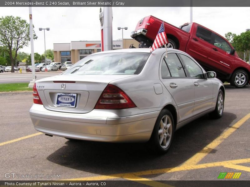 Brilliant Silver Metallic / Gray 2004 Mercedes-Benz C 240 Sedan