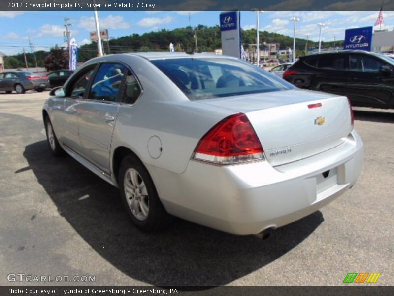 Silver Ice Metallic / Gray 2012 Chevrolet Impala LS