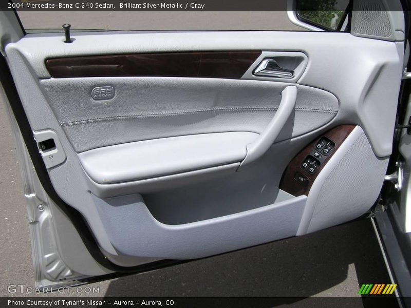 Brilliant Silver Metallic / Gray 2004 Mercedes-Benz C 240 Sedan