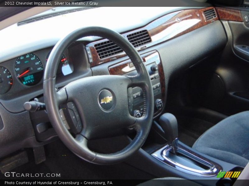 Silver Ice Metallic / Gray 2012 Chevrolet Impala LS