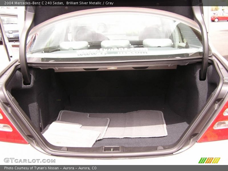 Brilliant Silver Metallic / Gray 2004 Mercedes-Benz C 240 Sedan