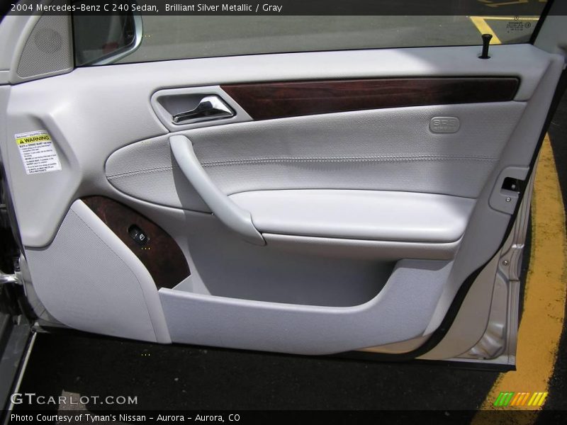 Brilliant Silver Metallic / Gray 2004 Mercedes-Benz C 240 Sedan