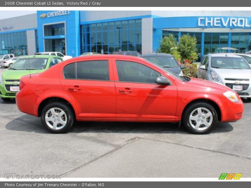 Victory Red / Gray 2008 Chevrolet Cobalt LS Sedan