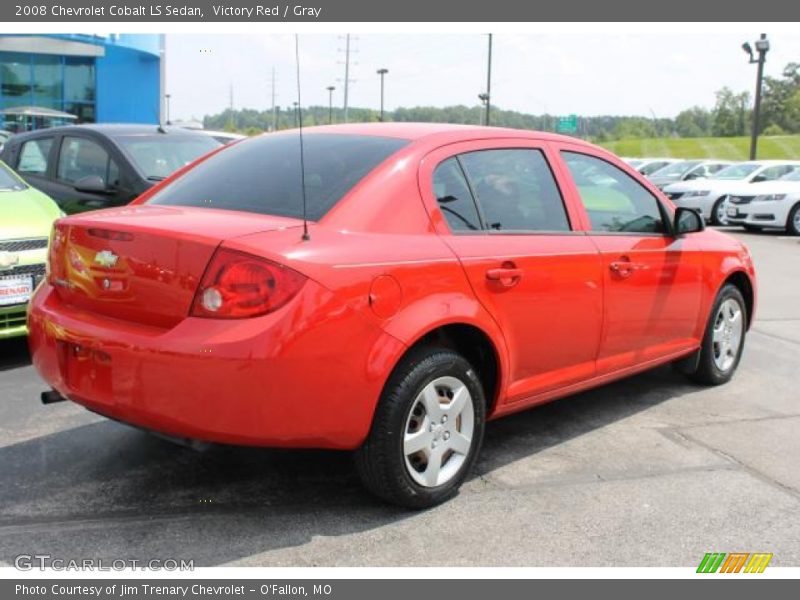 Victory Red / Gray 2008 Chevrolet Cobalt LS Sedan