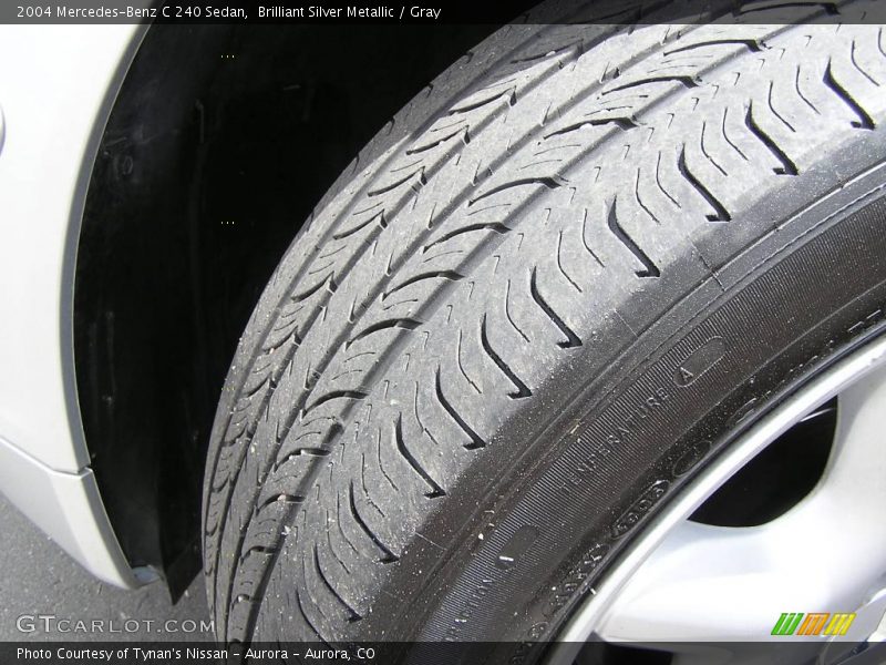 Brilliant Silver Metallic / Gray 2004 Mercedes-Benz C 240 Sedan