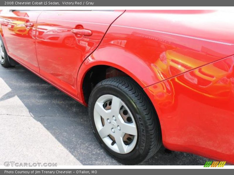 Victory Red / Gray 2008 Chevrolet Cobalt LS Sedan