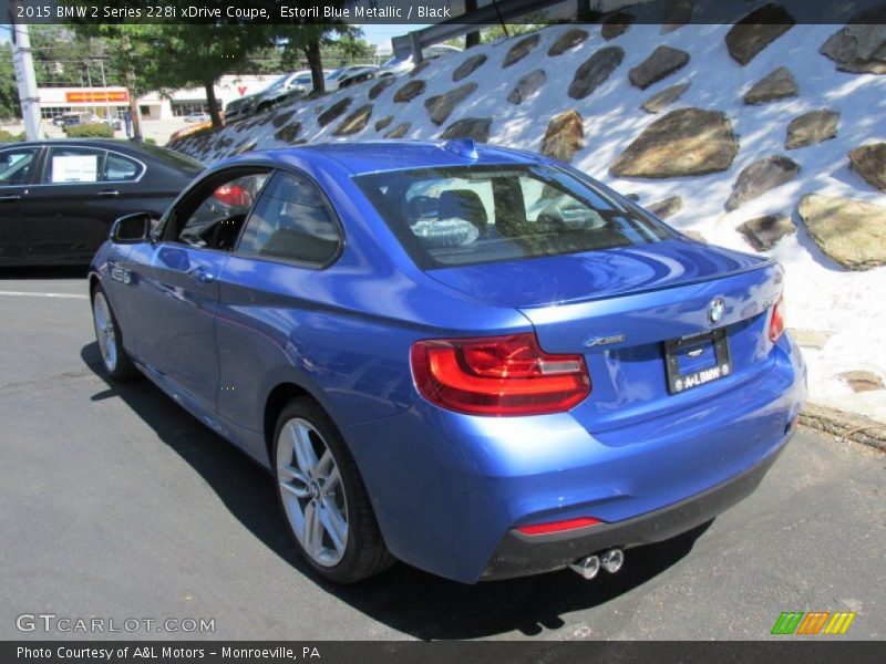 Estoril Blue Metallic / Black 2015 BMW 2 Series 228i xDrive Coupe