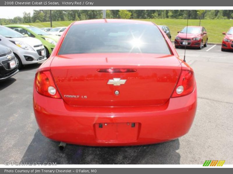 Victory Red / Gray 2008 Chevrolet Cobalt LS Sedan