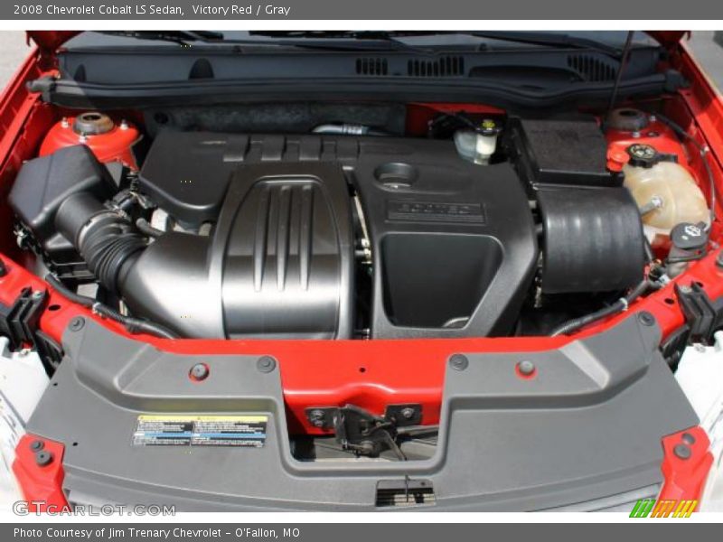 Victory Red / Gray 2008 Chevrolet Cobalt LS Sedan