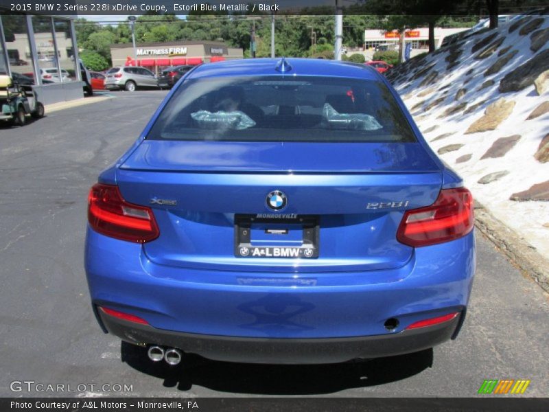 Estoril Blue Metallic / Black 2015 BMW 2 Series 228i xDrive Coupe