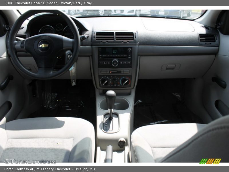 Victory Red / Gray 2008 Chevrolet Cobalt LS Sedan