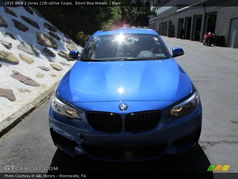Estoril Blue Metallic / Black 2015 BMW 2 Series 228i xDrive Coupe