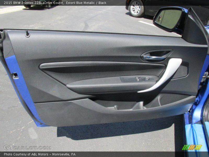 Estoril Blue Metallic / Black 2015 BMW 2 Series 228i xDrive Coupe