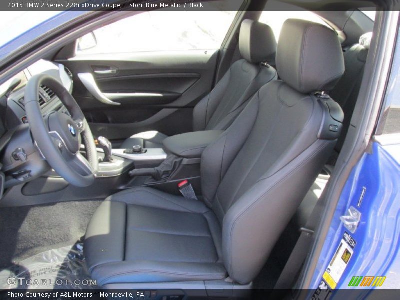 Estoril Blue Metallic / Black 2015 BMW 2 Series 228i xDrive Coupe
