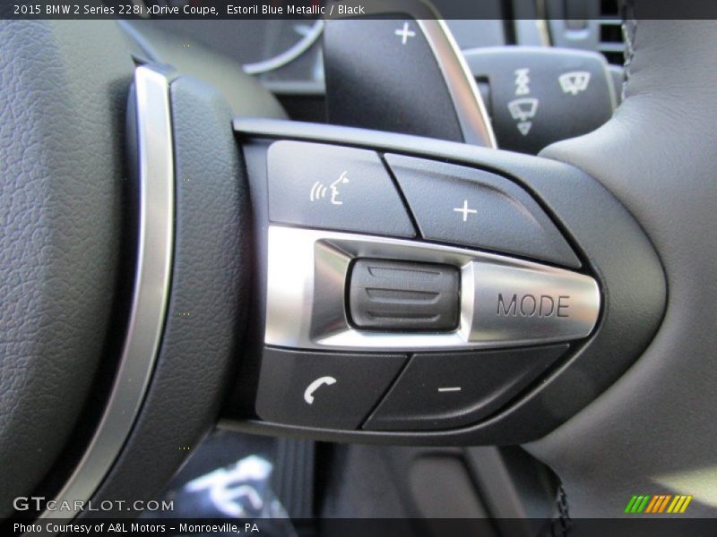 Estoril Blue Metallic / Black 2015 BMW 2 Series 228i xDrive Coupe