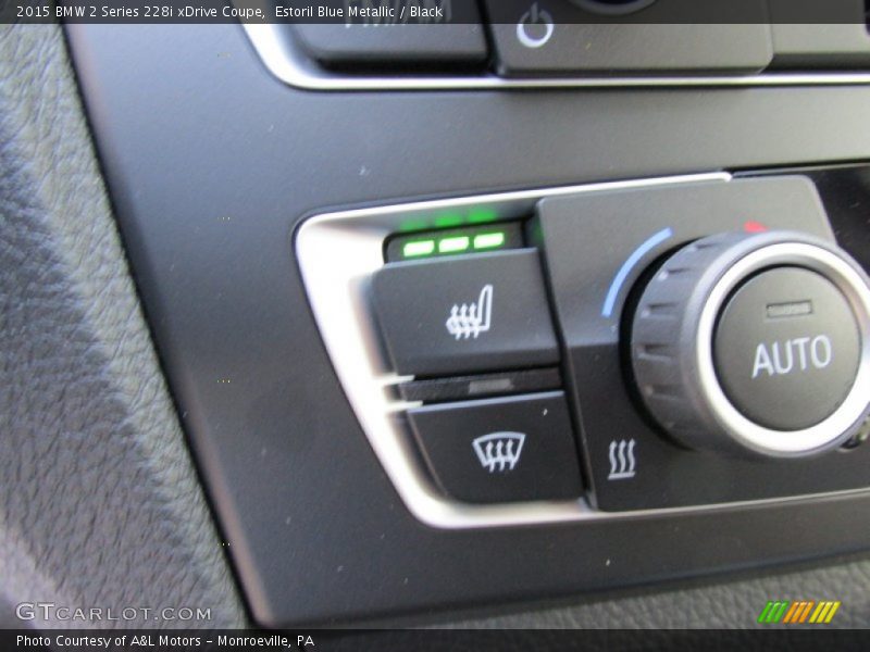 Estoril Blue Metallic / Black 2015 BMW 2 Series 228i xDrive Coupe