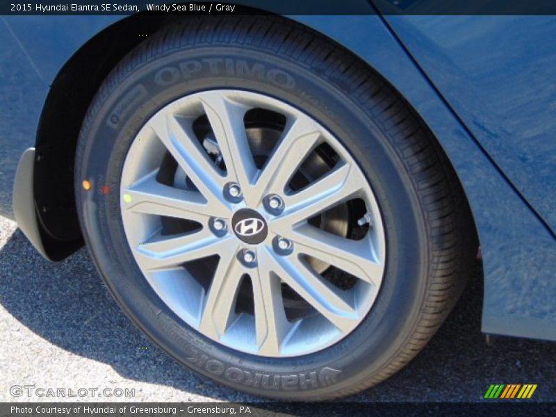 Windy Sea Blue / Gray 2015 Hyundai Elantra SE Sedan