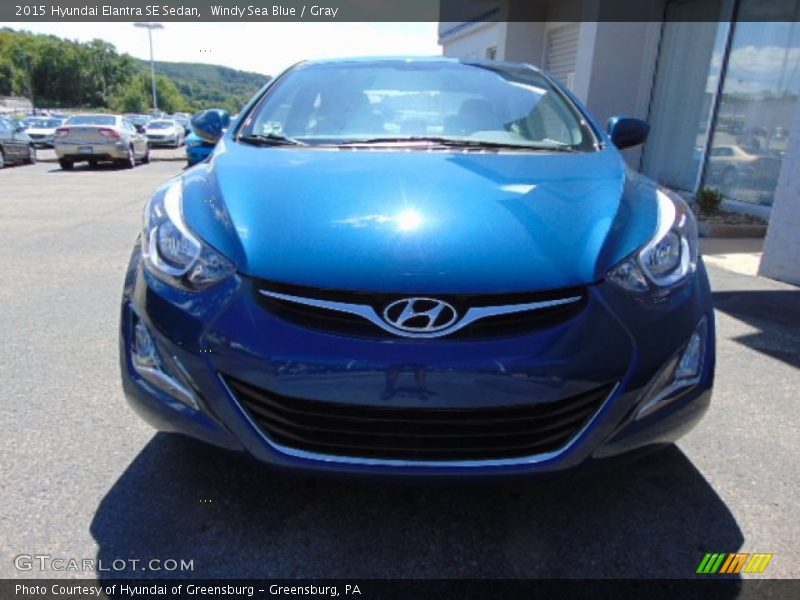 Windy Sea Blue / Gray 2015 Hyundai Elantra SE Sedan