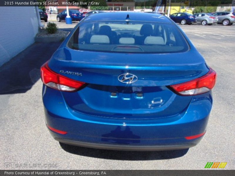 Windy Sea Blue / Gray 2015 Hyundai Elantra SE Sedan