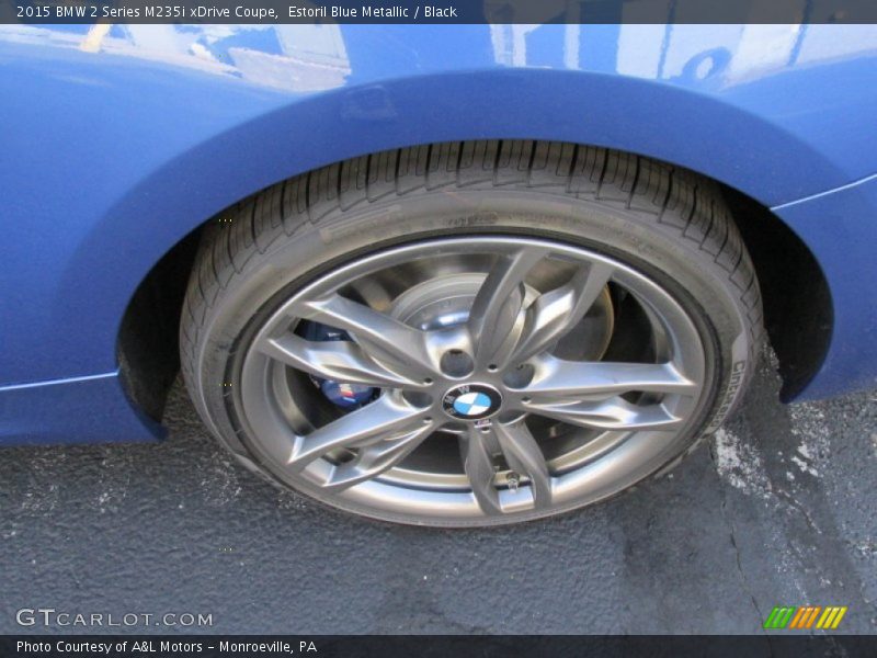 Estoril Blue Metallic / Black 2015 BMW 2 Series M235i xDrive Coupe