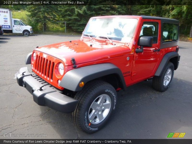Firecracker Red / Black 2015 Jeep Wrangler Sport S 4x4