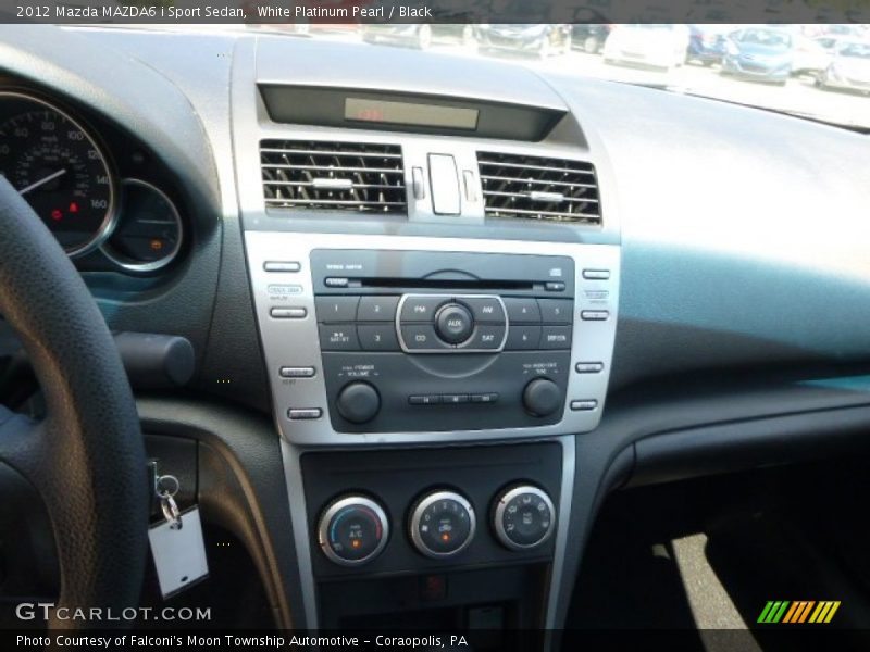 White Platinum Pearl / Black 2012 Mazda MAZDA6 i Sport Sedan