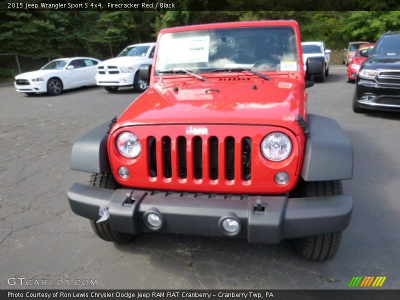 Firecracker Red / Black 2015 Jeep Wrangler Sport S 4x4