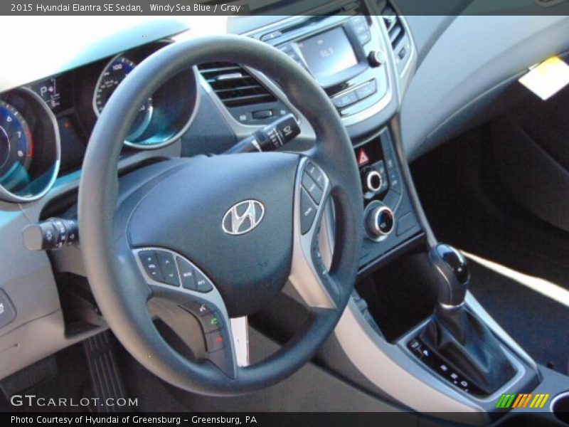 Windy Sea Blue / Gray 2015 Hyundai Elantra SE Sedan