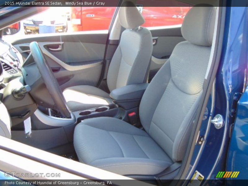 Windy Sea Blue / Gray 2015 Hyundai Elantra SE Sedan