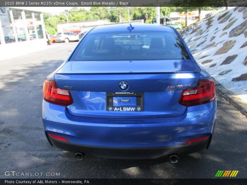 Estoril Blue Metallic / Black 2015 BMW 2 Series M235i xDrive Coupe