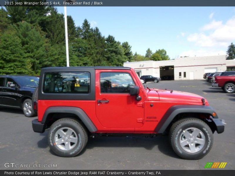 Firecracker Red / Black 2015 Jeep Wrangler Sport S 4x4
