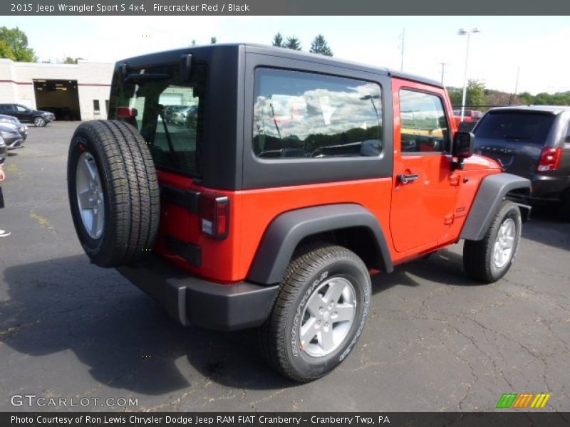 Firecracker Red / Black 2015 Jeep Wrangler Sport S 4x4