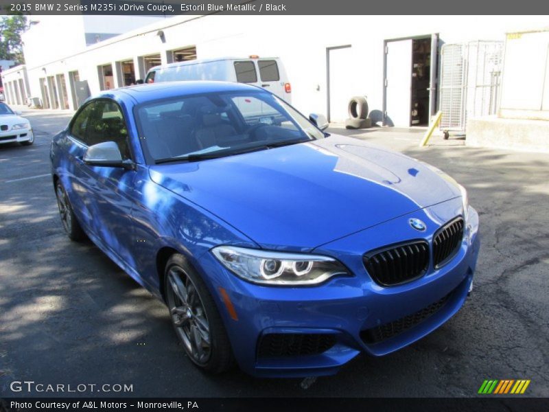 Estoril Blue Metallic / Black 2015 BMW 2 Series M235i xDrive Coupe