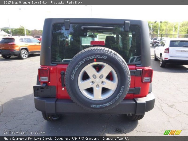 Firecracker Red / Black 2015 Jeep Wrangler Sport S 4x4