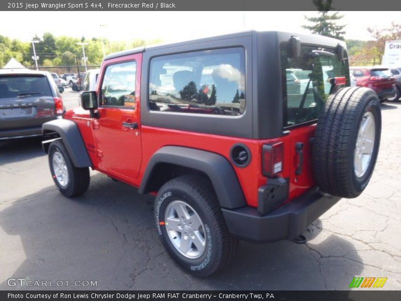 Firecracker Red / Black 2015 Jeep Wrangler Sport S 4x4