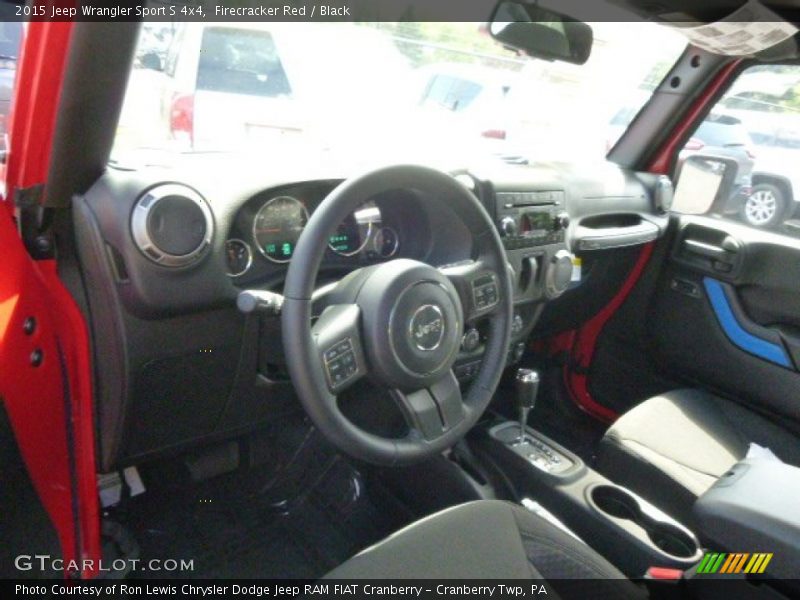 Firecracker Red / Black 2015 Jeep Wrangler Sport S 4x4