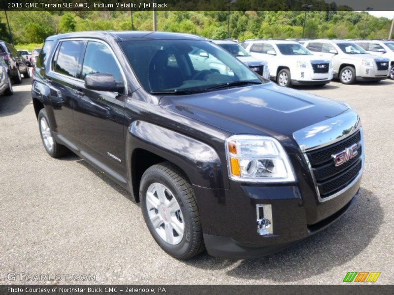 Iridium Metallic / Jet Black 2015 GMC Terrain SLE AWD